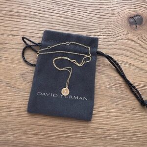 David Yurman Gold Pendant Necklace